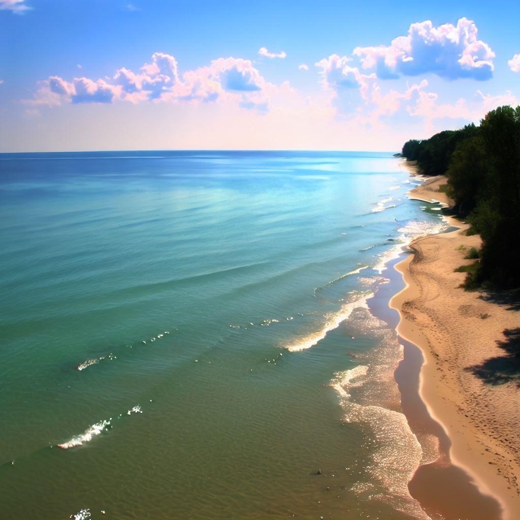 Découvrez la beauté de la plage du lac Michigan